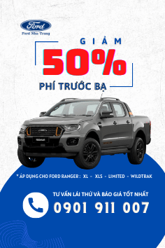 GIẢM 50% PHÍ TRƯỚC BẠ CHO FORD RANGER