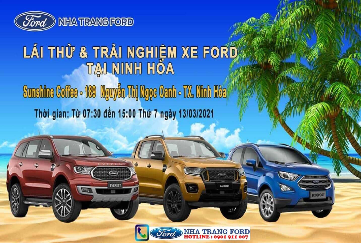 LÁI THỬ XE FORD TẠI NINH HÒA